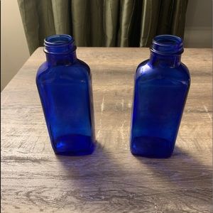 Vintage Cobalt Apothecary Jars